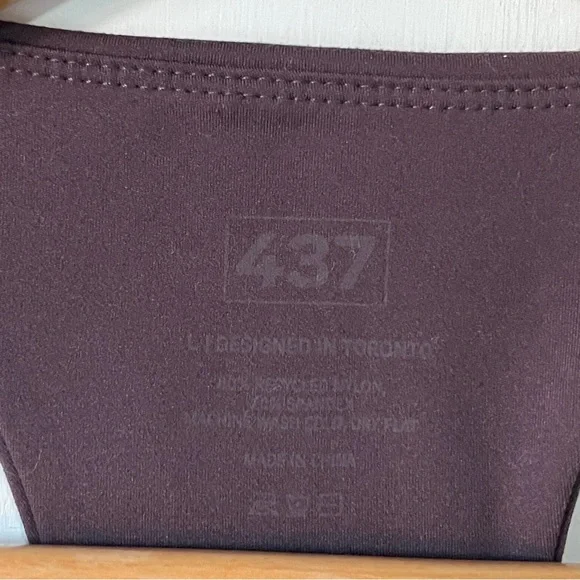 437 The Essentials Sports Bra in Espresso Large - Picture 7 of 7